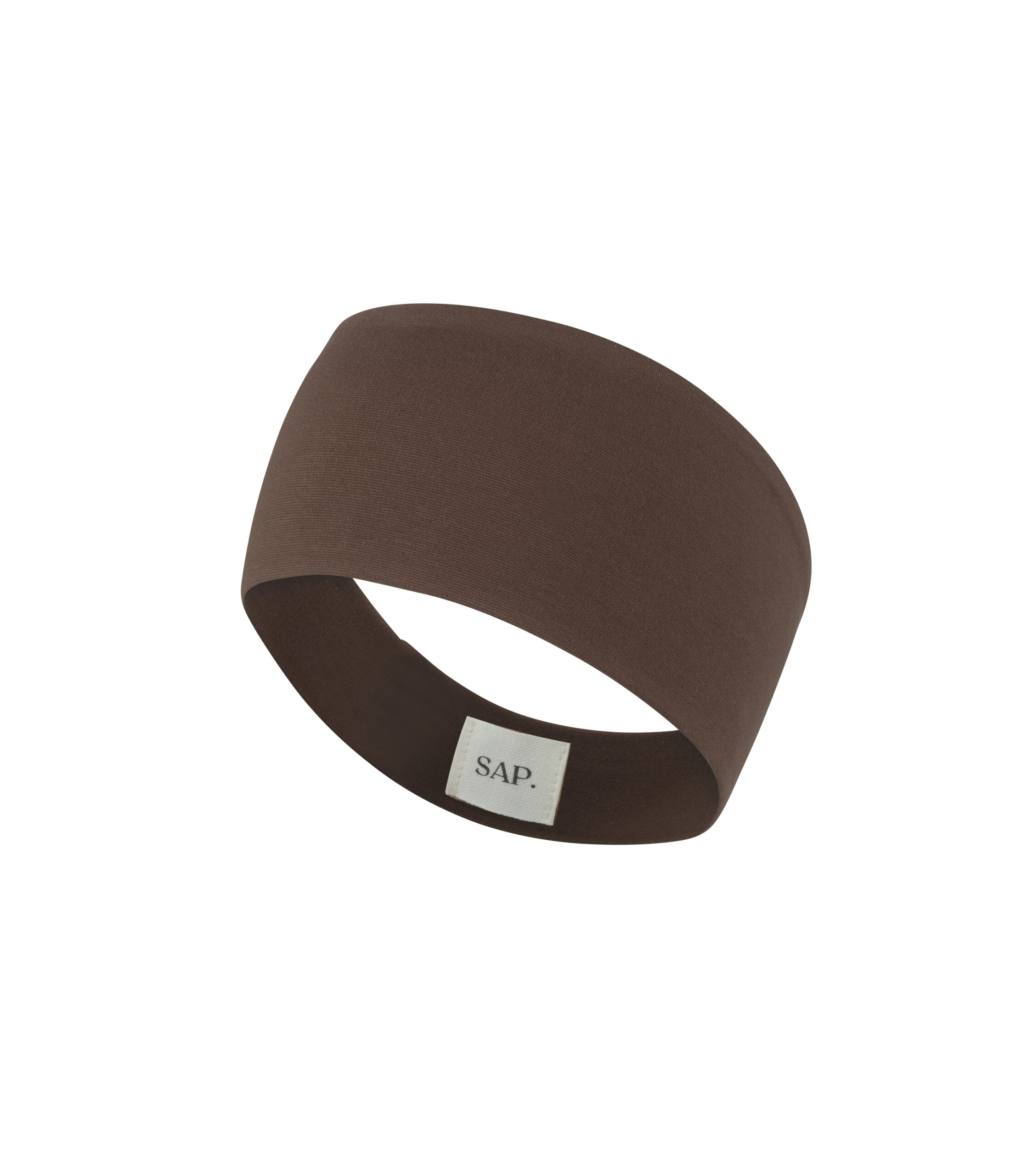 WIDE HEADBAND - BROWN