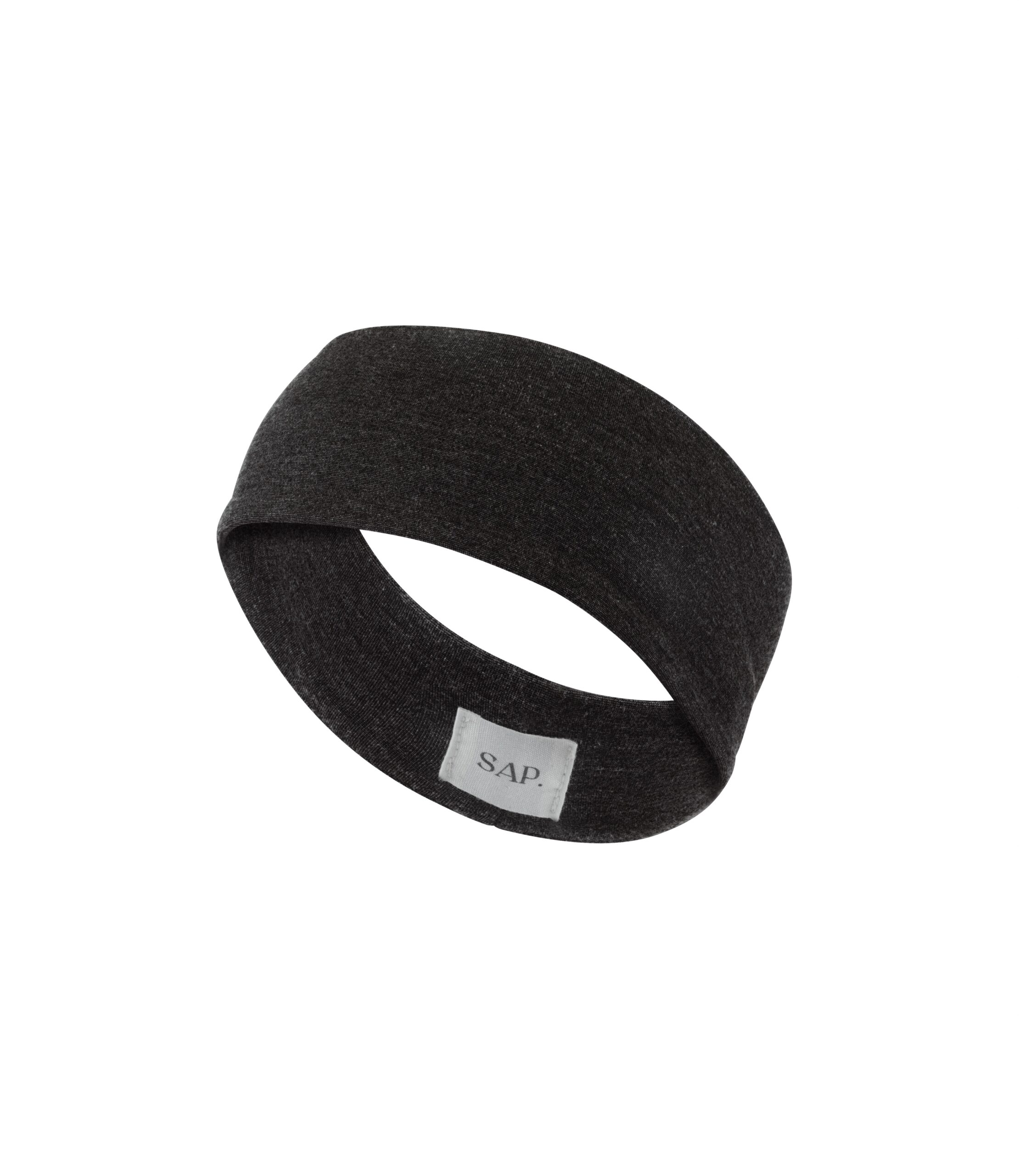WIDE HEADBAND - MERINGUE BLACK