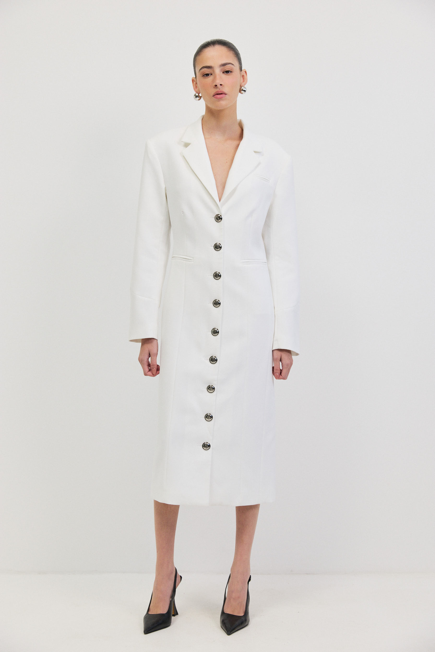 MARGARET LONG DRESS - WHITE
