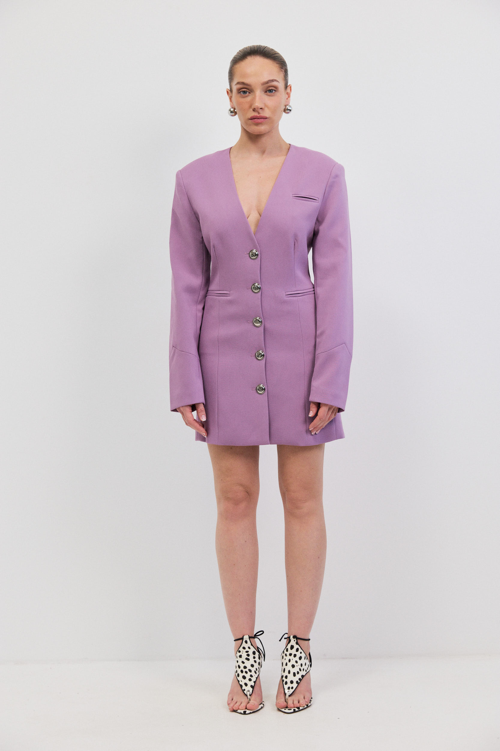 GOLDA SHOTRT DRESS - VIOLET