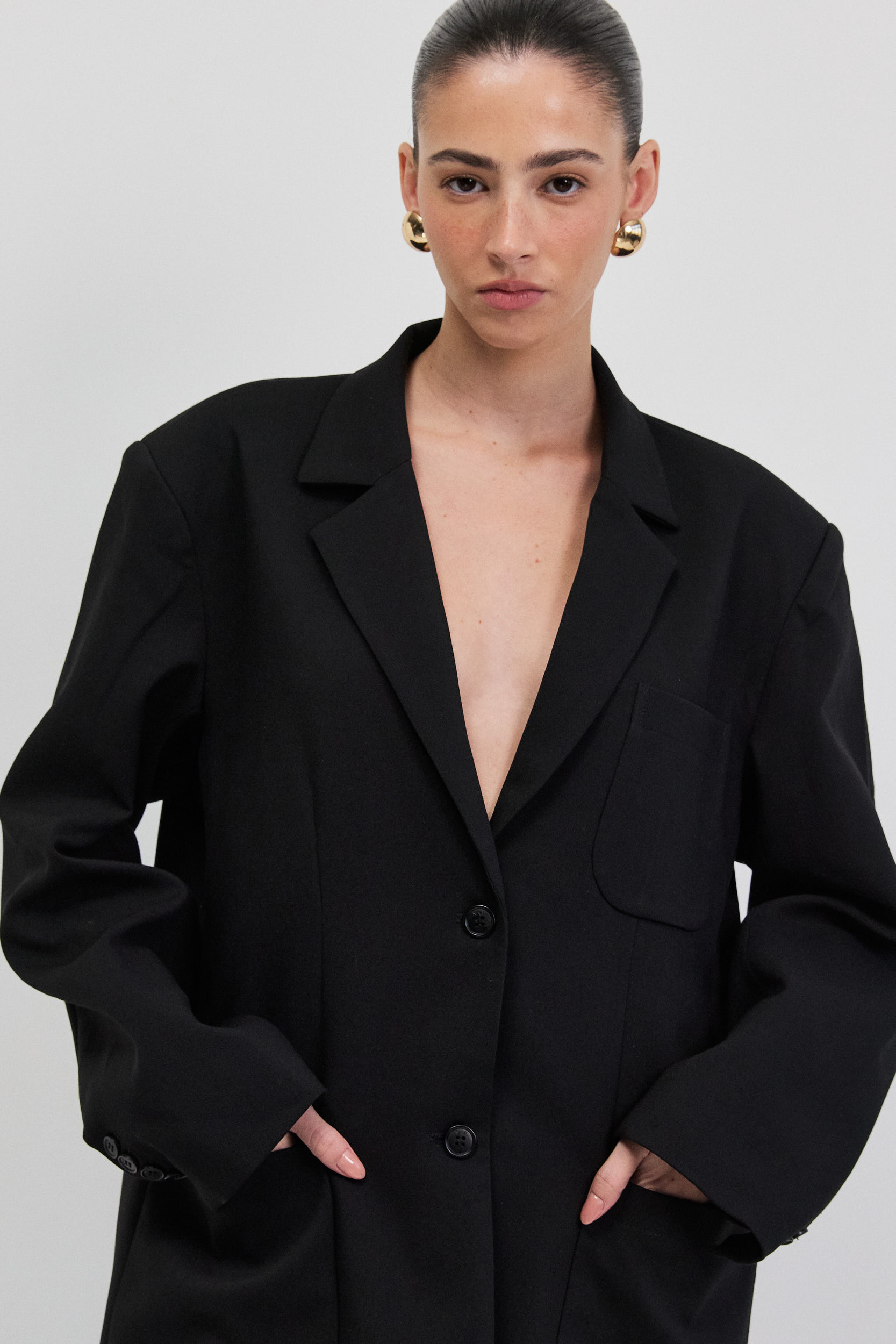MEALNIE BLAZER - BLACK